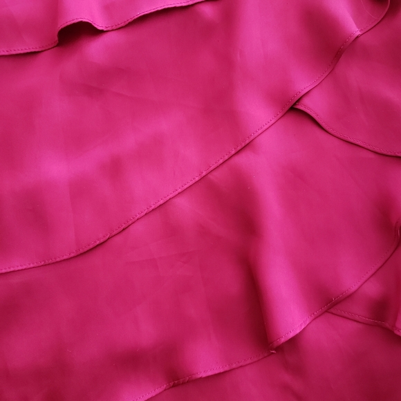 Worthington Pink Ruffled Tee - Picture 4 of 5